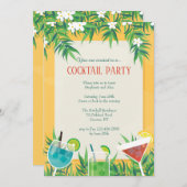 サマーカクテル招待状 招待状 (正面/裏面)
