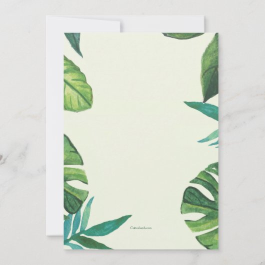 サマーカクテル招待状 招待状 (裏面)