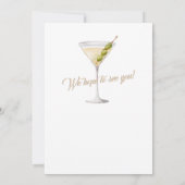 サマーカクテル 女性の50歳誕生日パーティー 招待状 (裏面)