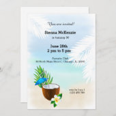 サマーカクテル 招待状 (正面/裏面)