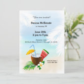 サマーカクテル 招待状 (スタンド正面)