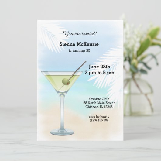 サマーカクテル 招待状 (スタンド正面)