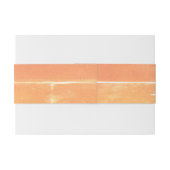 サマーカジュアルサンシャインイエローピーチ結婚ズ 招待状ベリーバンド (裏面例)