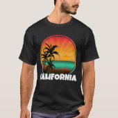 サマーカスタムカリフォルニアビーチ Tシャツ (正面)