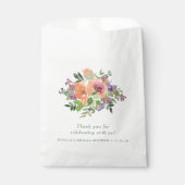 サマーカスタムフローラサンキューブライダルシャワー フェイバーバッグ (正面)