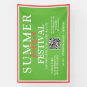 サマーカスタムフードトラックフェスティバルイベント 横断幕 (縦)