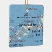 サマーカスタムランド鍵フロリダマップセラミックオーナメント セラミックオーナメント (右)