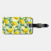 サマーカスタム地中海のレモン果実模様 ラゲッジタグ (裏面横)