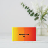 サマーカッコいいカラフルスタイル 名刺 (スタンド正面)