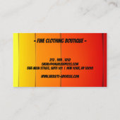 サマーカッコいいカラフルスタイル 名刺 (裏面)