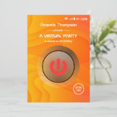 サマーカッコいいバーチャル誕生日パーティー 招待状 (スタンド正面)