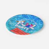 サマーカッコいいプールパーティースイミングウォーターおもしろい ペーパープレート (アングル)