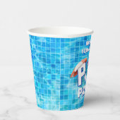 サマーカッコいいプールパーティースイミングウォーターおもしろい 紙コップ (右)
