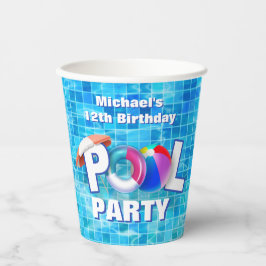 サマーカッコいいプールパーティースイミングウォーターおもしろい 紙コップ