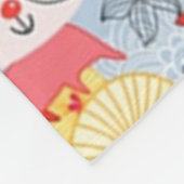 サマーカッコいい子猫 フリースブランケット (角)