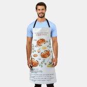 サマーカニが煮立つ|レシピ重宝エプロン エプロン (着用した状態)