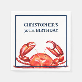 サマーカニ30歳の誕生日パーティー スタンダードカクテルナプキン