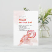 サマーカニ seafoodパーティーのお誘い 招待状 (スタンド正面)