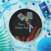 サマーカバスクックアウトパーク誕生日     ペーパープレート (パーティー)