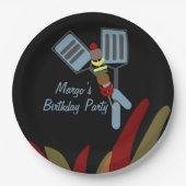 サマーカバスクックアウトパーク誕生日     ペーパープレート (正面)