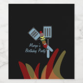 サマーカバスクックアウトパーク誕生日 ワインラベル (シングルラベル)