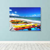 サマーカヤック キャンバスプリント (インサイチュ (ウッドフロア))