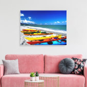 サマーカヤック キャンバスプリント (インサイチュ (リビング))