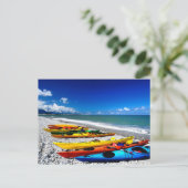 サマーカヤック ポストカード (スタンド正面)