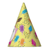 サマーカラフルアイスクリームアイスポップ子供の誕生日 パーティーハット (右)