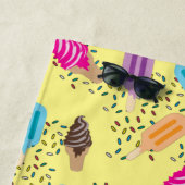 サマーカラフルアイスクリームアイスポップ ビーチタオル (インサイチュ)