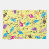 サマーカラフルアイスクリームパターン キッチンタオル (横)