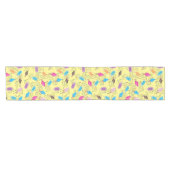 サマーカラフルアイスクリームパターン ショートテーブルランナー (横)