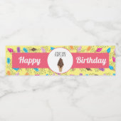 サマーカラフルアイスクリームパターン ペットボトルラベル (シングルラベル)