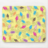 サマーカラフルアイスクリームパターン マウスパッド (正面)