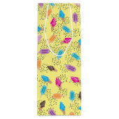 サマーカラフルアイスクリームパターン ワインギフトバッグ (裏面)