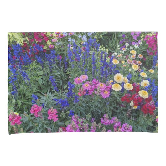 サマーカラフルガーデンフローラ 枕カバー (正面右)