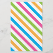 サマーカラフルキャンプ文パーソナライズされた具 便箋 (裏面)