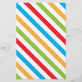 サマーカラフルキャンプ文パーソナライズされた具 便箋 (裏面)