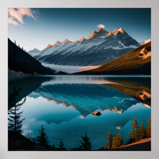 サマーカラフルパノラマオブザラックブランレイク ポスター (正面)