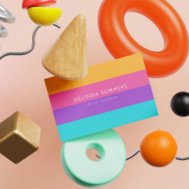 サマーカラフルパーソナライズされた名刺 名刺