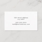 サマーカラフルパーソナライズされた名刺 名刺 (裏面)