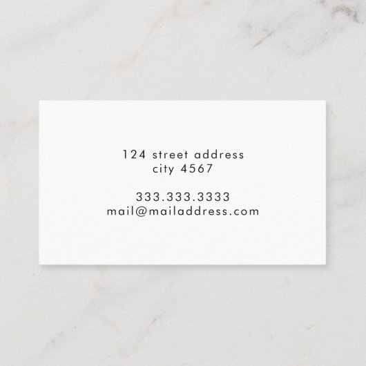 サマーカラフルパーソナライズされた名刺 名刺 (裏面)