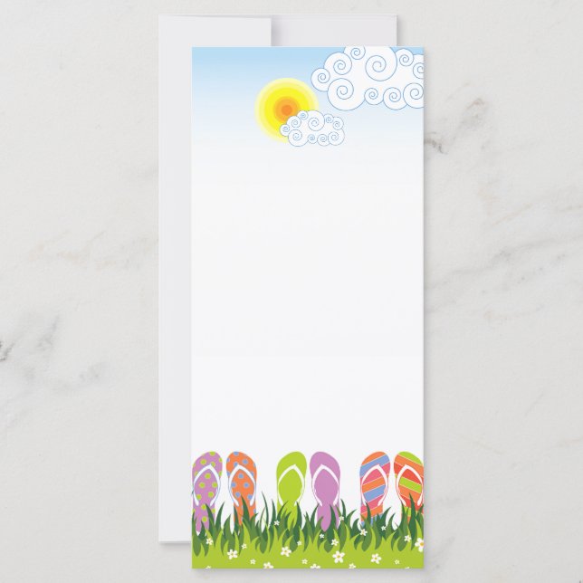 サマーカラフルビーチサンダルおもしろいインザサンガーデン (正面)