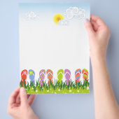 サマーカラフルビーチサンダルおもしろいインザサンガーデン チラシ (手)