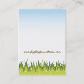 サマーカラフルビーチサンダルおもしろいインザサンガーデン 名刺 (裏面)