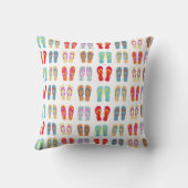 サマーカラフルビーチビーチサンダル装飾用クッション クッション (裏面)