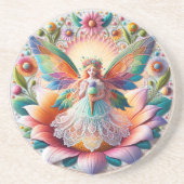 サマーカラフルフェアリーイラストレーション コースター (正面)