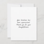 サマーカラフルブーケフラットサンキューカード サンキューカード (裏面)