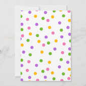 サマーカラフルポスポップ・アートのシクル誕生日招待状 招待状 (裏面)