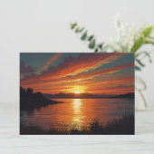 サマーカラフルレイクサンセットサンライズリフレクション シーズンカード (スタンド正面)